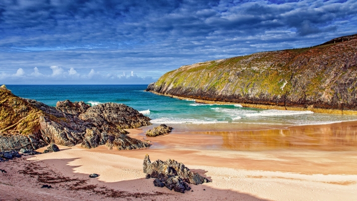 Durness Beach Summer in Scotland