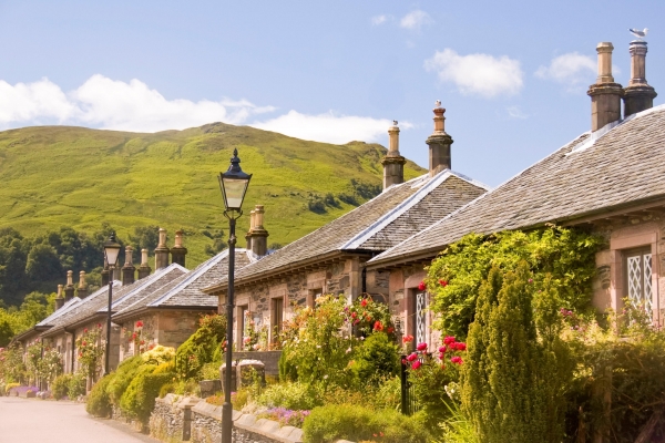 Luss cottages, Loch Lomond Tour