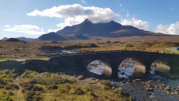 Sligachan Bridge, Autumn tour of Scotland - Isle of Skye