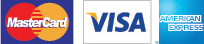 Visa, Mastercard, American Express
